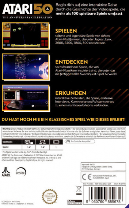 Atari 50: The Anniversary Collection - Dos