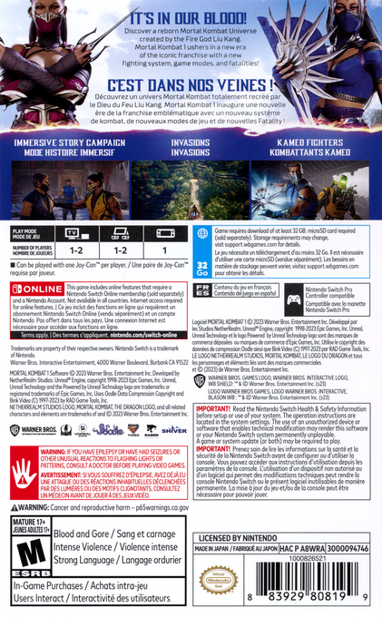 Mortal Kombat 1 - Dos