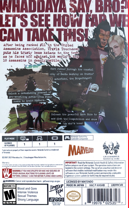 No More Heroes - Dos