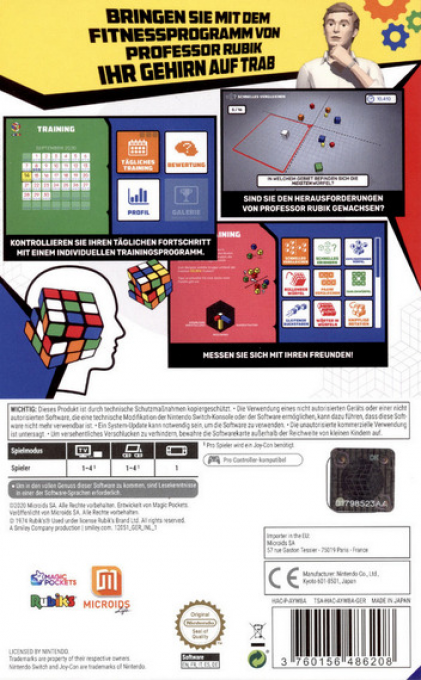 Professor Rubik's Entraînement Cérébral - Dos
