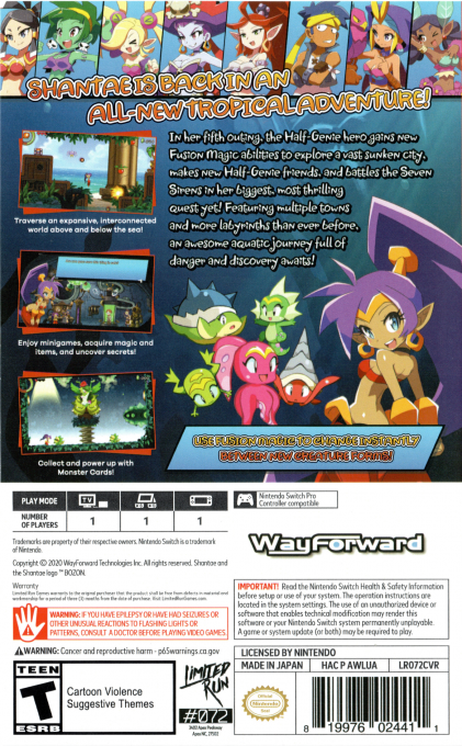 Shantae and the Seven Sirens - Dos