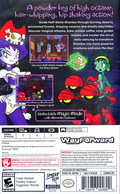 Shantae: Risky's Revenge - Dos