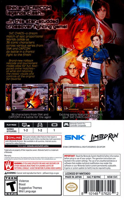 SNK VS. CAPCOM SVC CHAOS dos