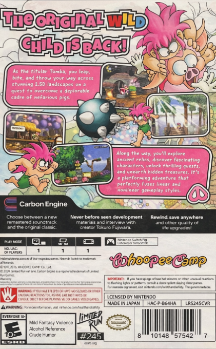Tombi! : Special Edition - Dos