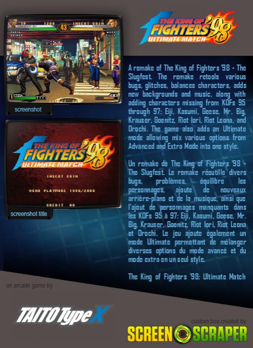 King Of Fighters '98 - The Ultimate Match dos