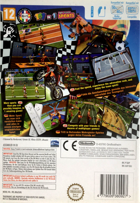 101-in-1 Sports Party Megamix - Dos