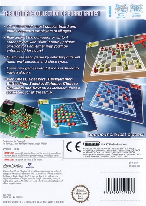 Le Coffret De Jeux De Societe Familial - Dos