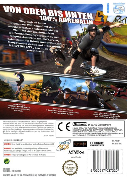 Tony Hawk's Downhill Jam - Dos
