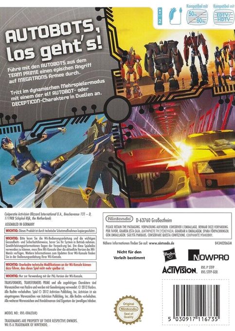 Transformers Prime : The Game - Dos