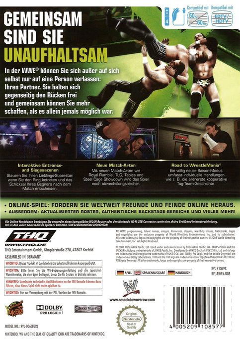 WWE Smackdown Vs Raw 2009 - Dos