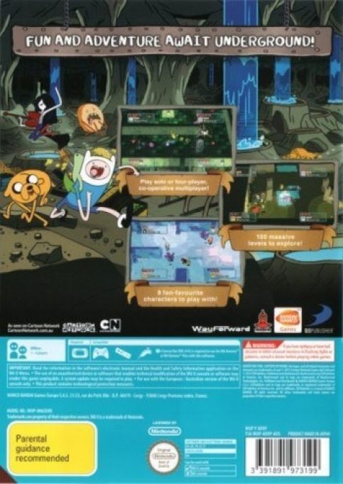 Adventure Time : Explore le Donjon et Pose Pas de Question ! - Dos