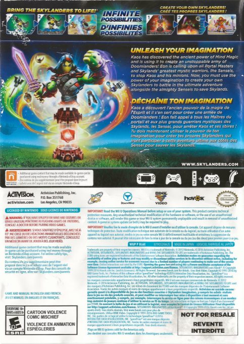 Skylanders : Imaginators - Dos