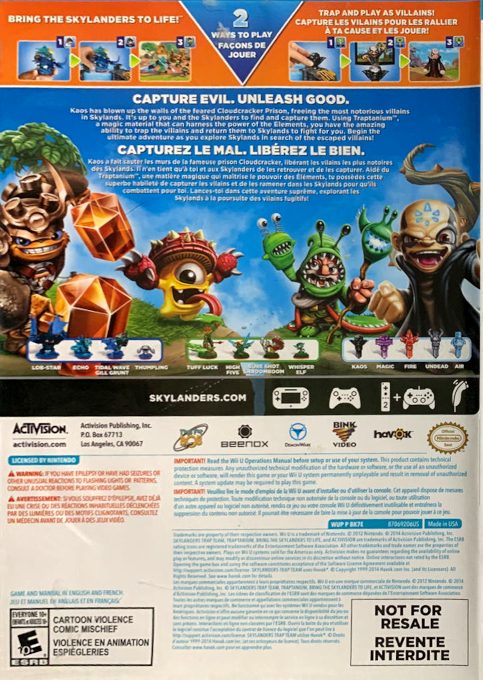 Skylanders Trap Team - Dos