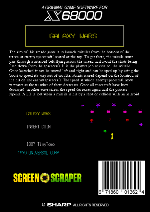Galaxy Wars - Dos