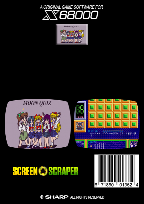 Sailormoon Chou Card Quiz Game Moon Quiz - Dos
