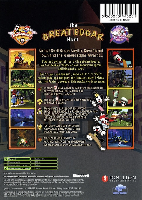 Animaniacs - The Great Edgar Hunt - Dos