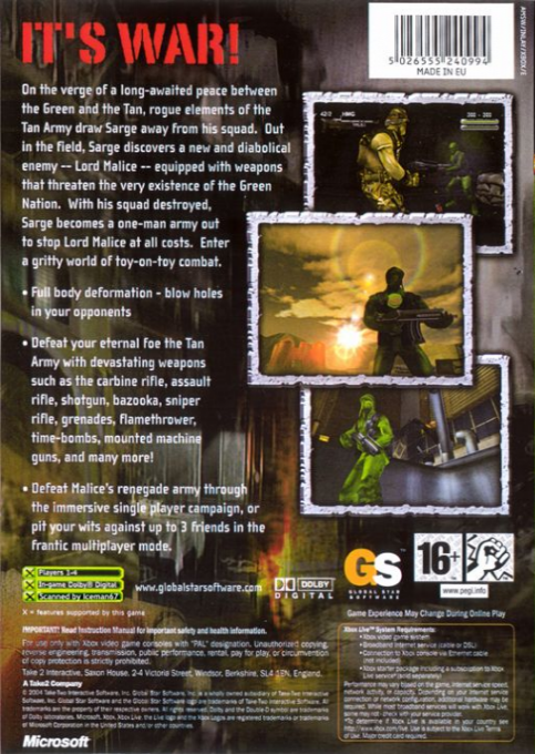 Army Men : Sarge's War - Dos