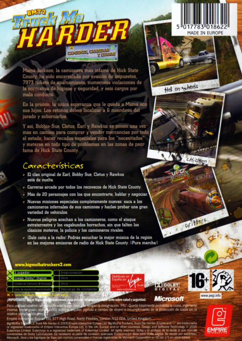 Big Mutha Truckers 2 Truck Me Harder : Une Virée En Enfer ! - Dos