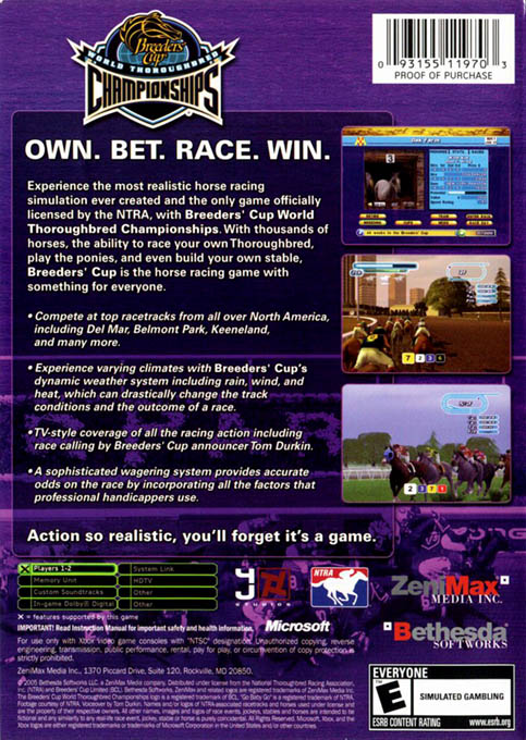 Breeders' Cup : World Thoroughbred Championships - Dos