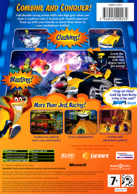 Crash Tag Team Racing - Dos