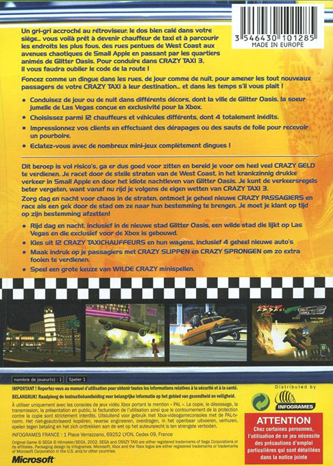 Crazy Taxi 3 : High Roller - Dos