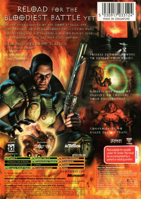 Doom 3 : Resurrection Of Evil - Dos