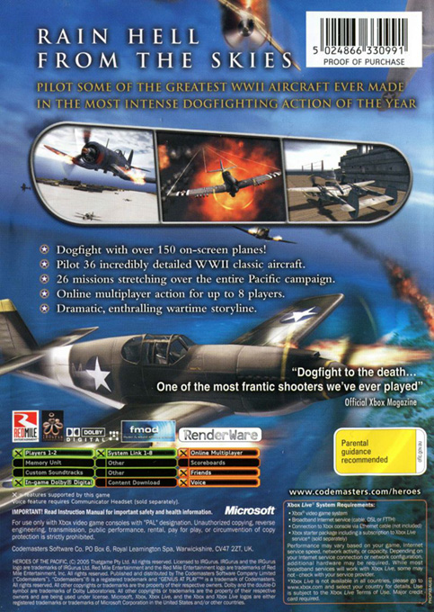 Heroes Of The Pacific - Dos