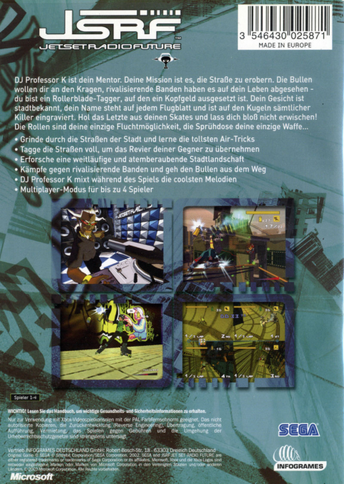 JSRF : Jet Set Radio Future - Dos