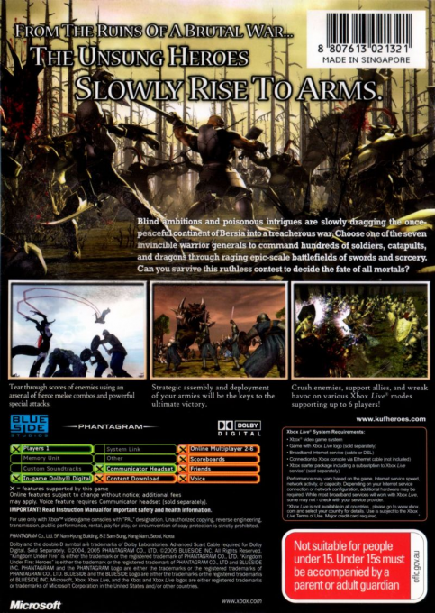 Kingdom Under Fire : Heroes - Dos