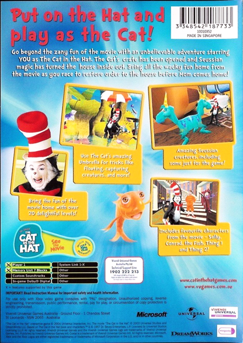 Le Chat Chapeauté - Dos