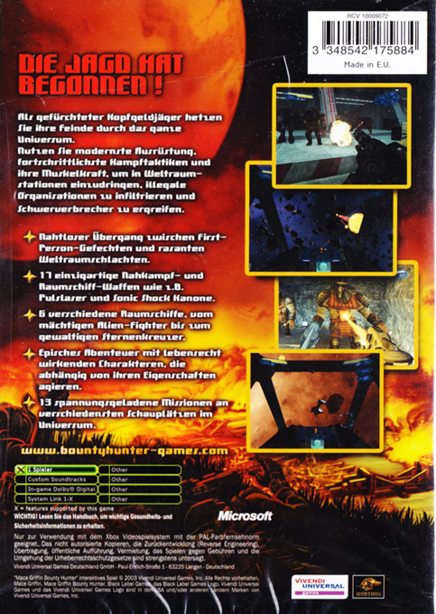 Mace Griffin : Bounty Hunter - Dos