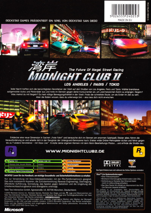 Midnight Club II - Dos
