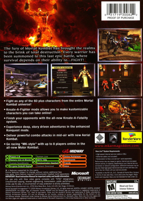 Mortal Kombat Armageddon - Dos