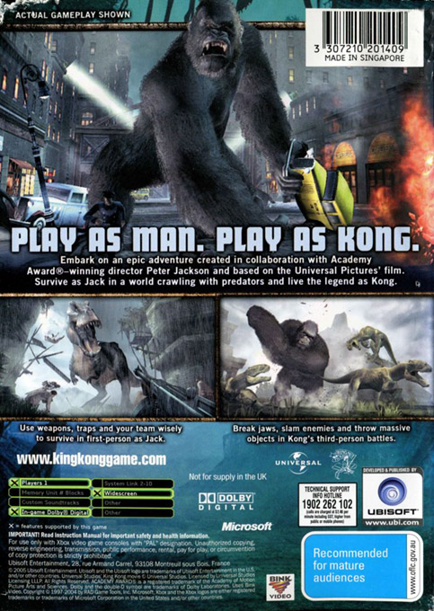 Peter Jackson's King Kong : The Official Game Of The Movie - Dos