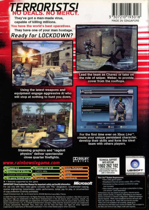 Tom Clancy's Rainbow Six : Lockdown - Dos