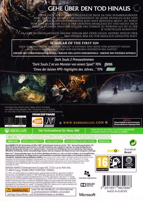 Dark Souls II : Scholar of the First Sin - Dos