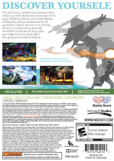 Dust : An Elysian Tail - Dos