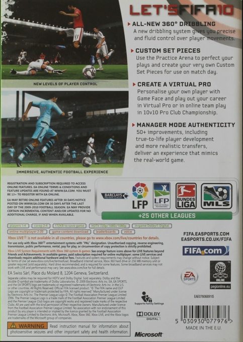 Fifa 10 - Dos