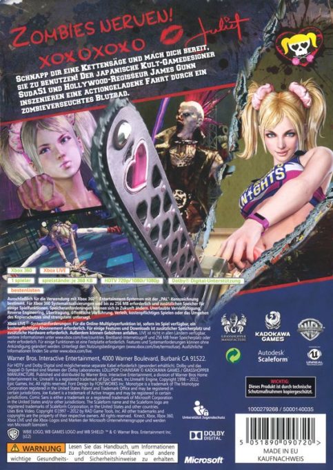 Lollipop Chainsaw dos