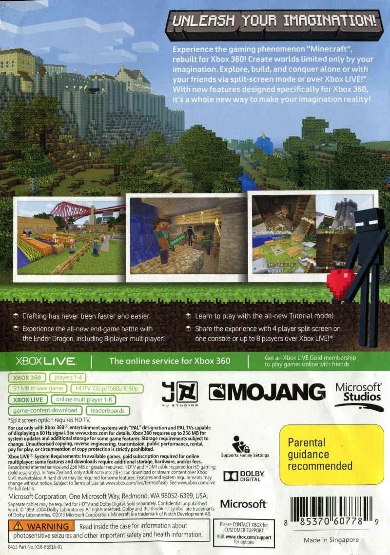 Minecraft - Xbox 360 Edition - Dos