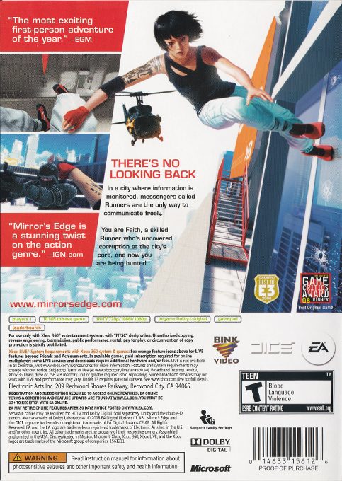 Mirror Edge - Dos
