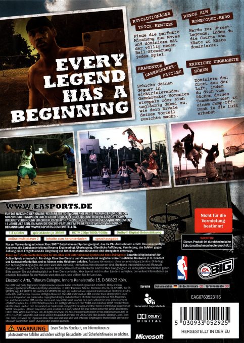 Nba Street Homecourt - Dos