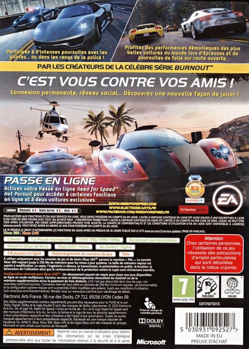 Need for Speed - Hot Pursuit - Dos