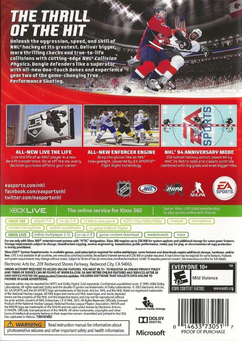 Nhl 14 - Dos