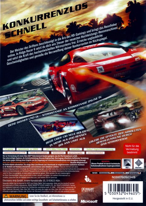 Ridge Racer 6 dos