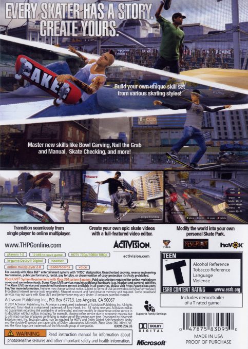 Tony Hawk's Proving Ground - Dos