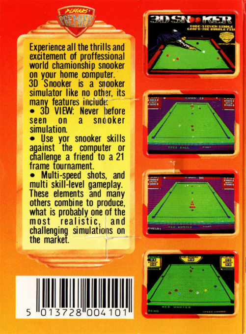 3d Snooker - Dos