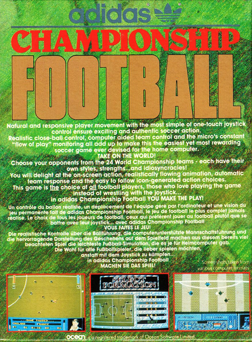 Adidas Championship Football - Dos