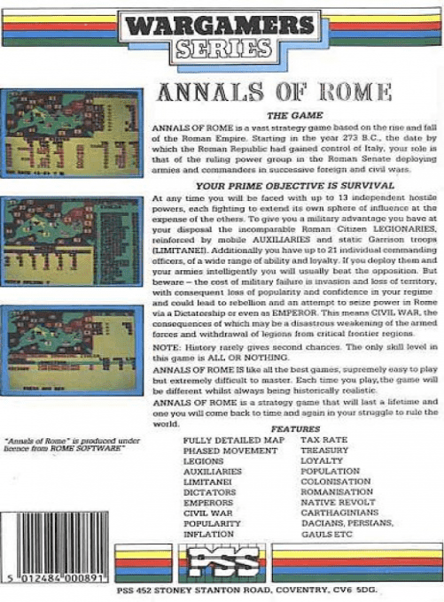 Annals Of Rome - Dos