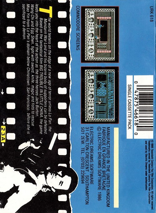 Big Trouble In Little China - Dos